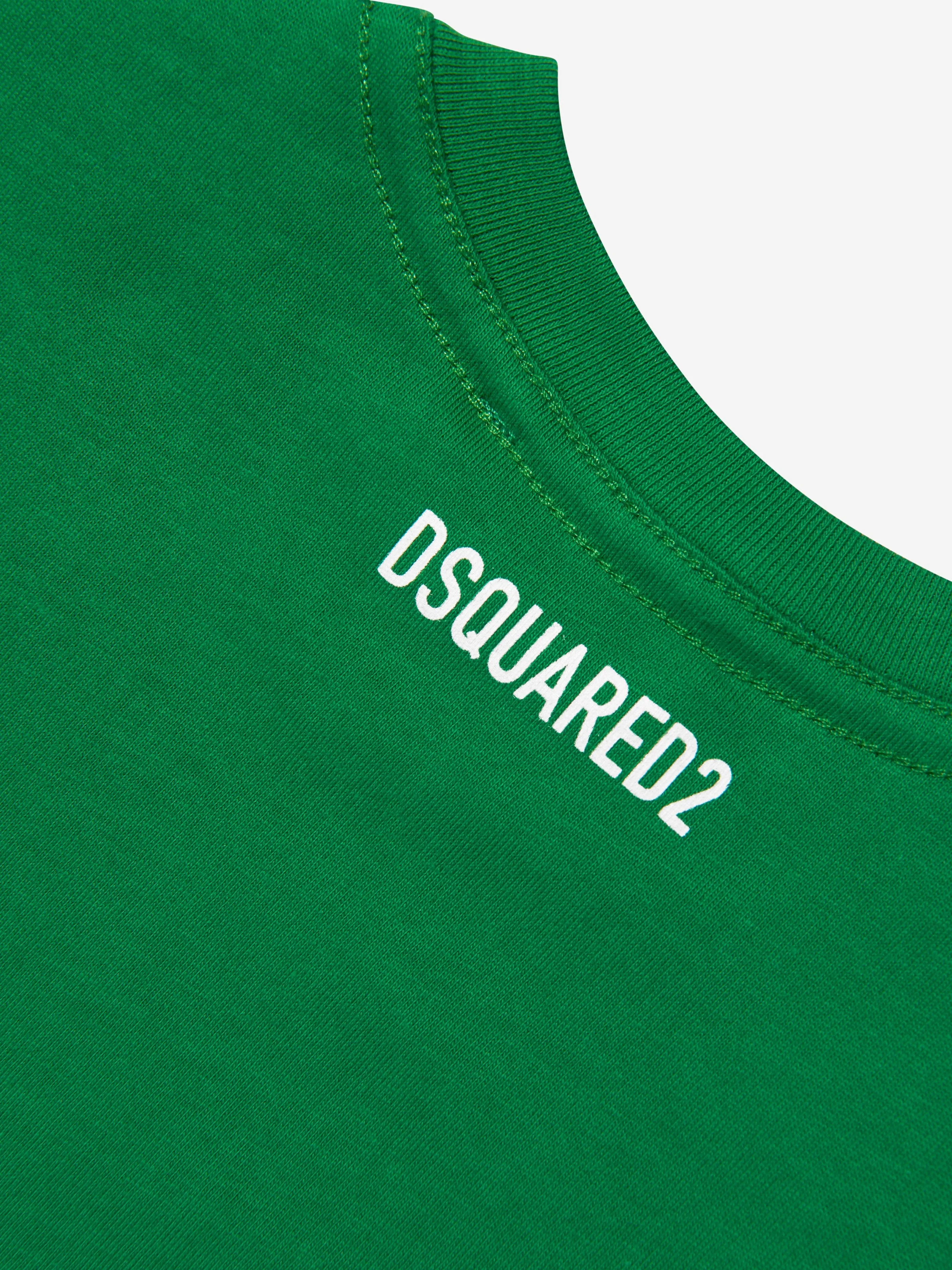 Dsquared2 Baby Logo T-Shirt In Green