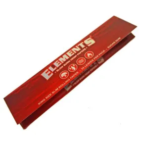 Elements - Red - Kingsize Hemp Papers