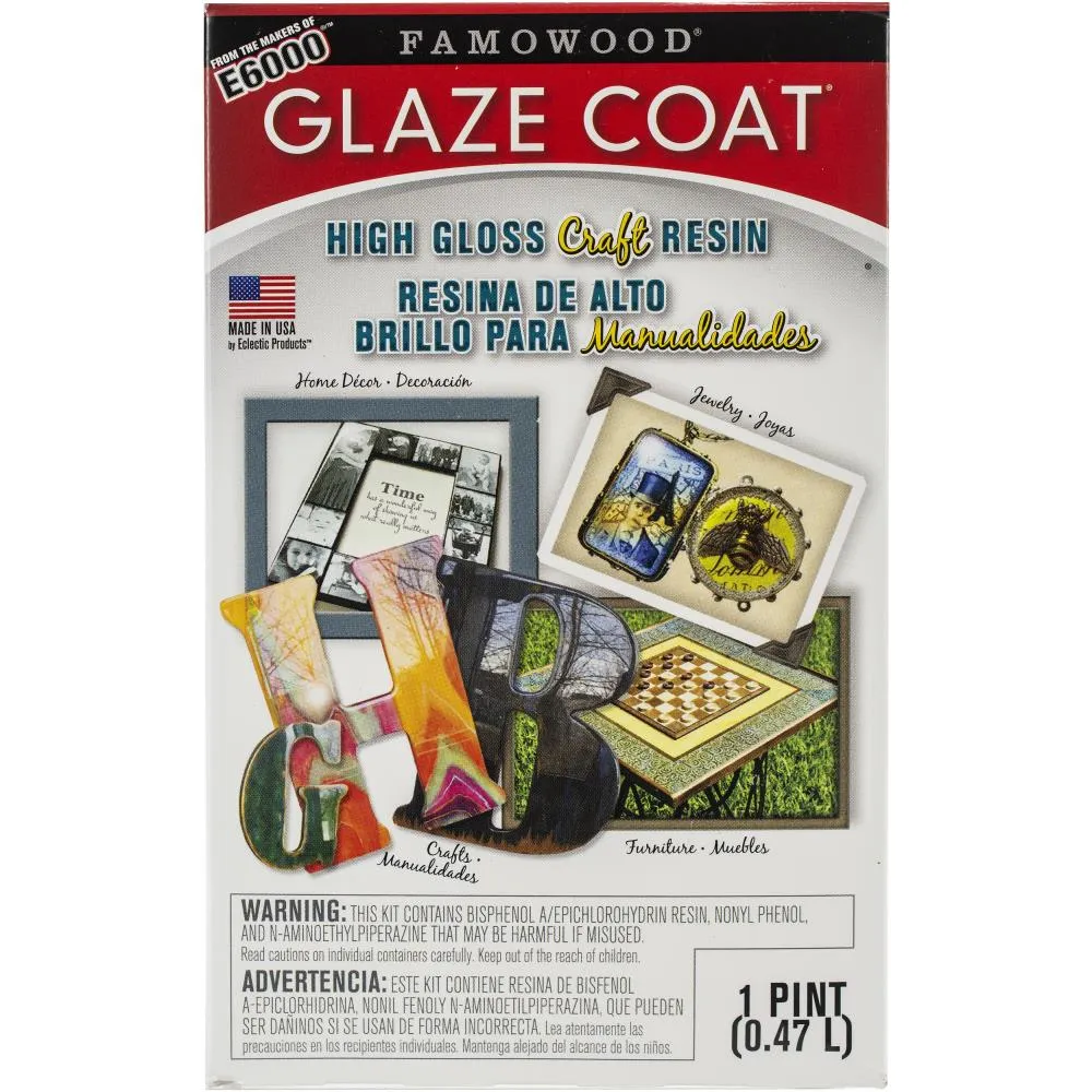 Famowood Glaze Coat Craft Kit Clear Pint*