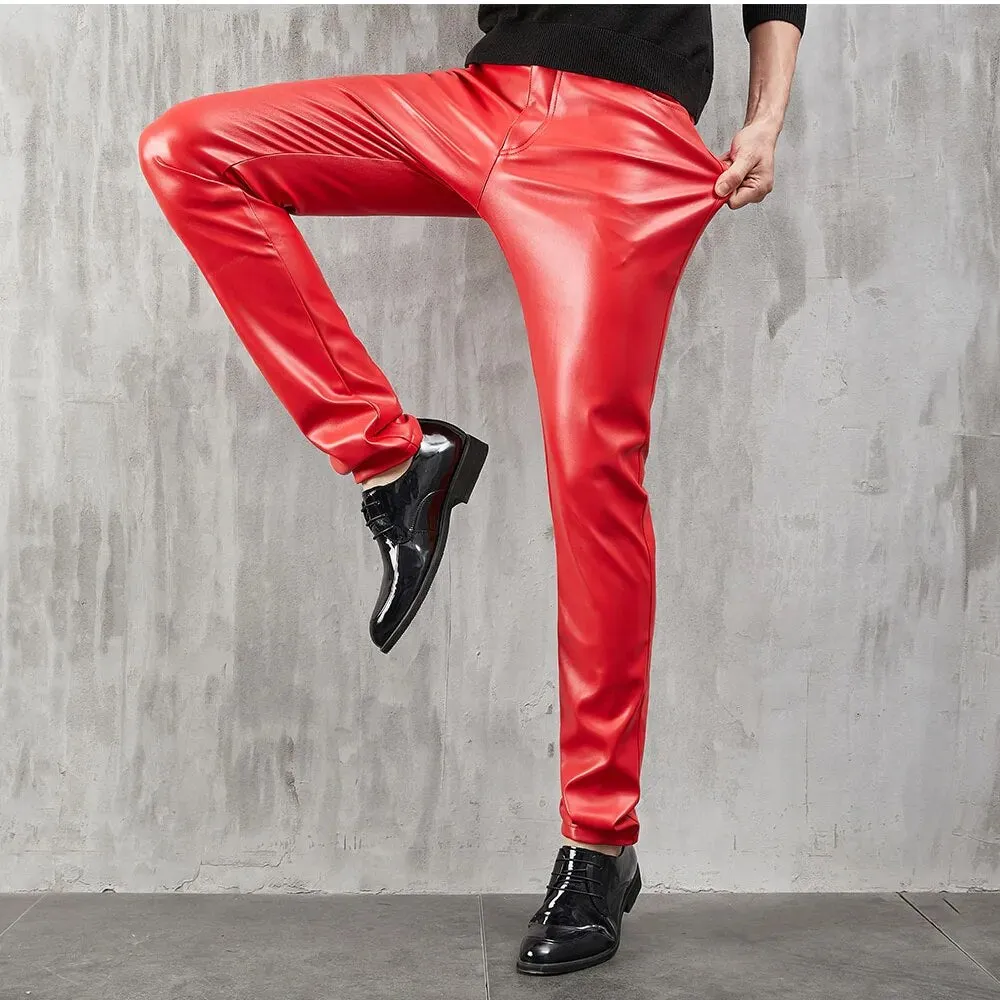 Fashion Solid Bright Color Skinny Pants