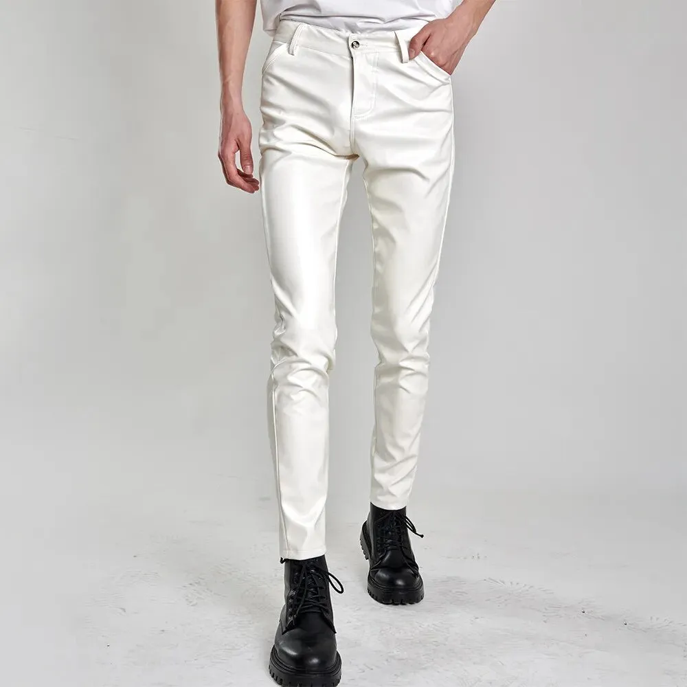 Fashion Solid Bright Color Skinny Pants