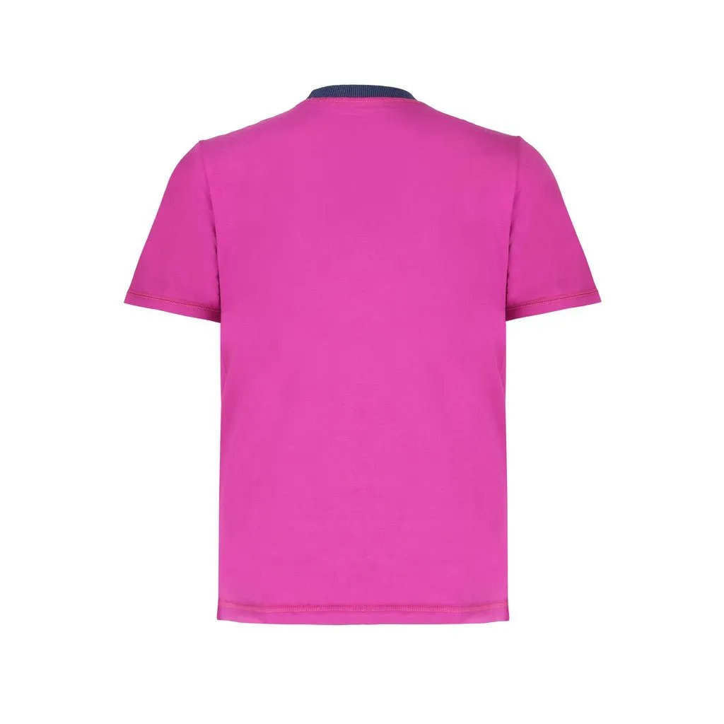 FERRANTE Cotton Jersey Crew Neck T-Shirt LILAC