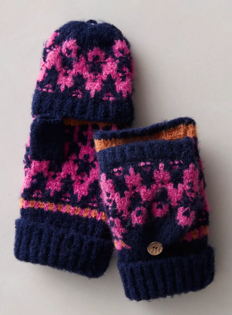 First Frost Fairisle Gloves - Navy/Marin