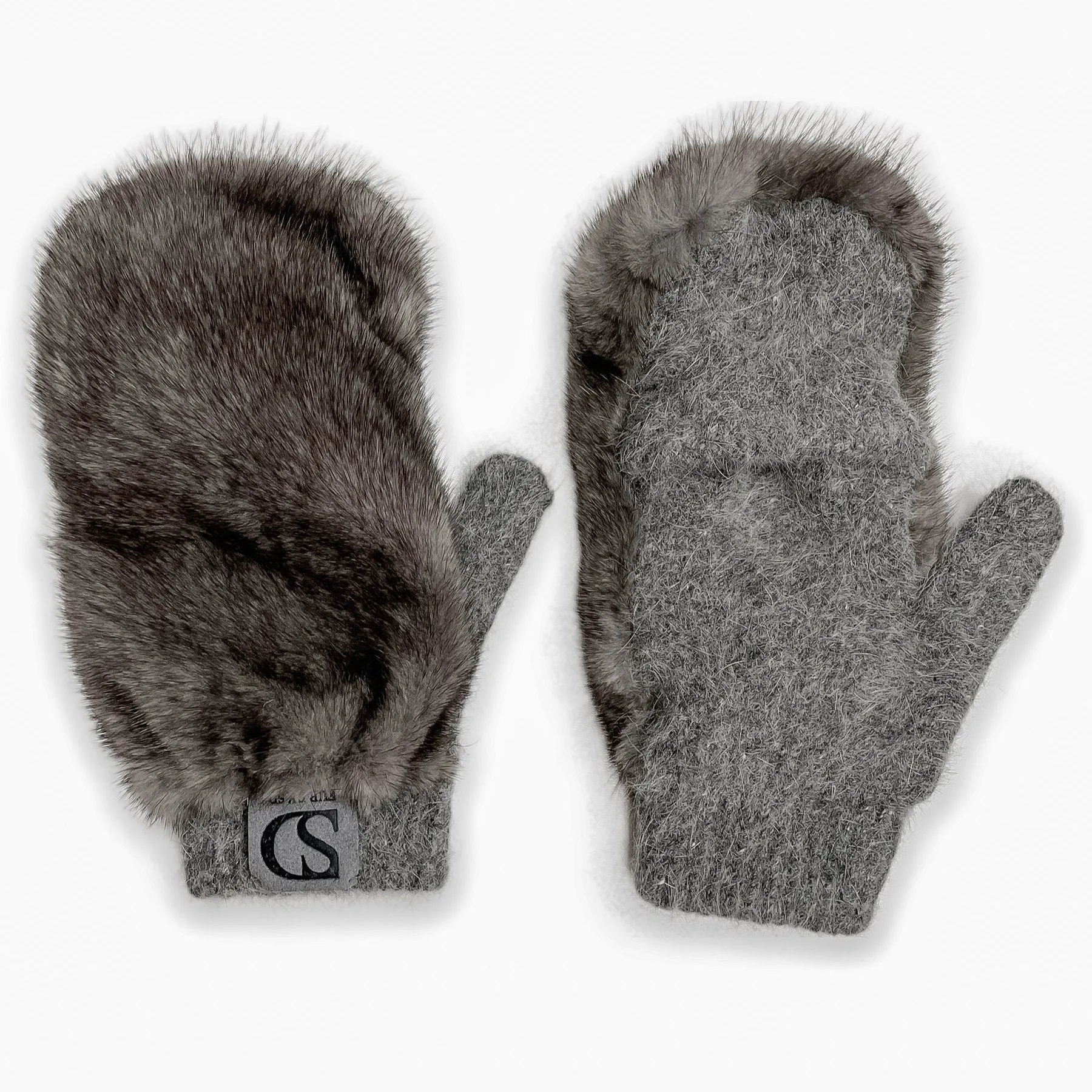 Flip Top Mink Fur Gloves