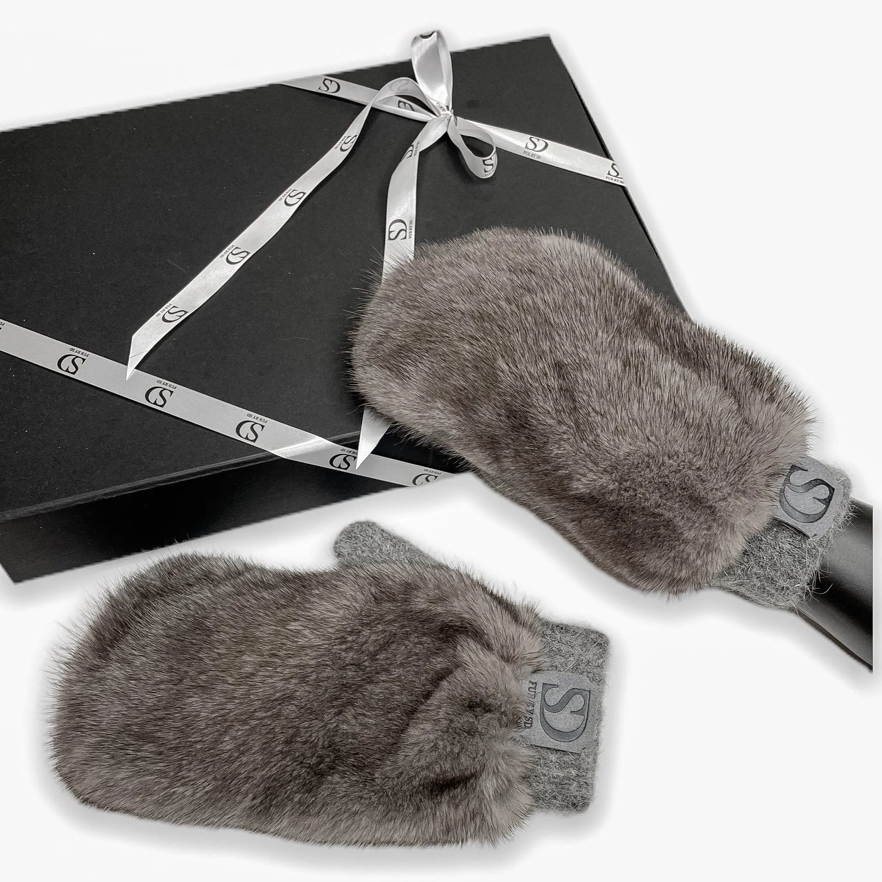 Flip Top Mink Fur Gloves