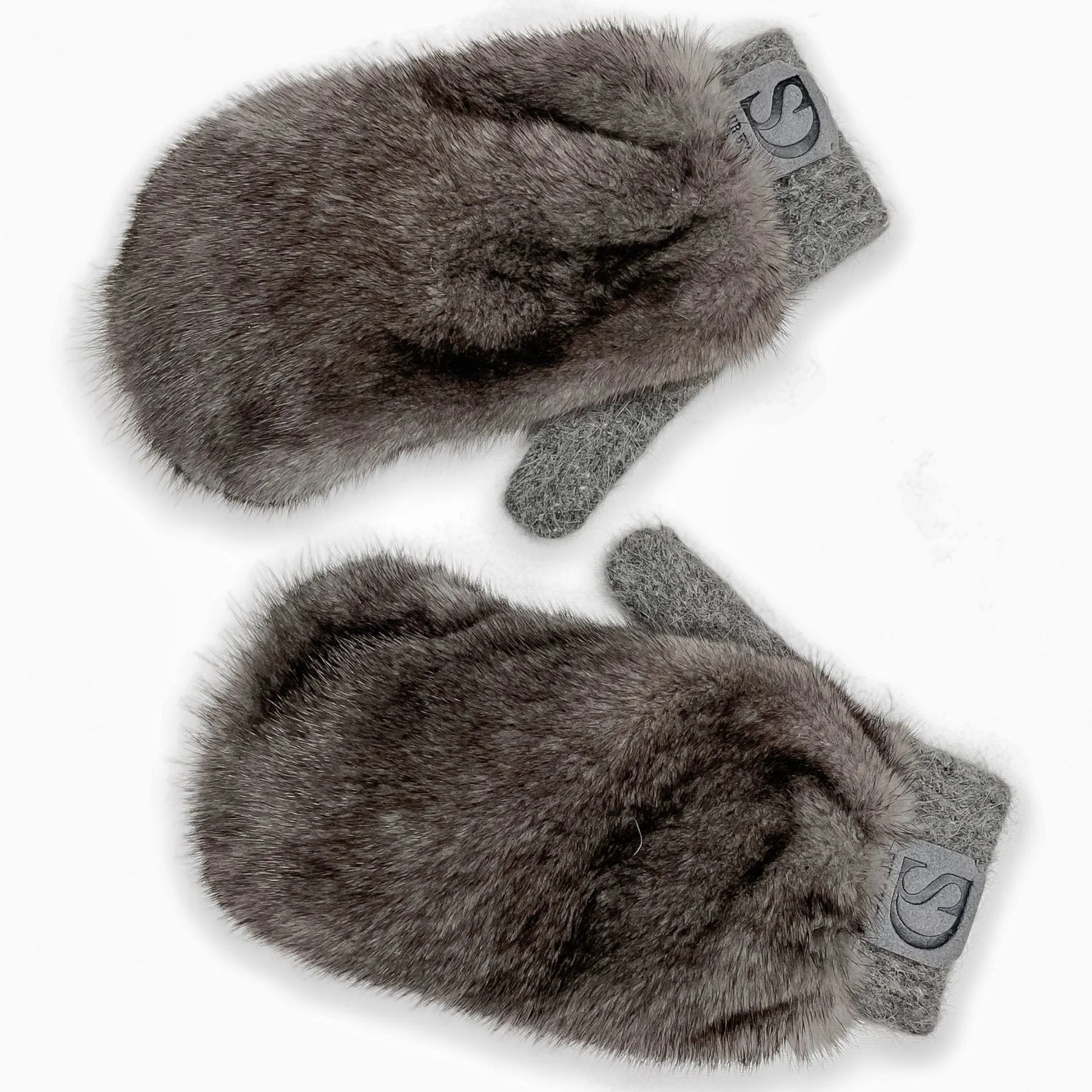 Flip Top Mink Fur Gloves