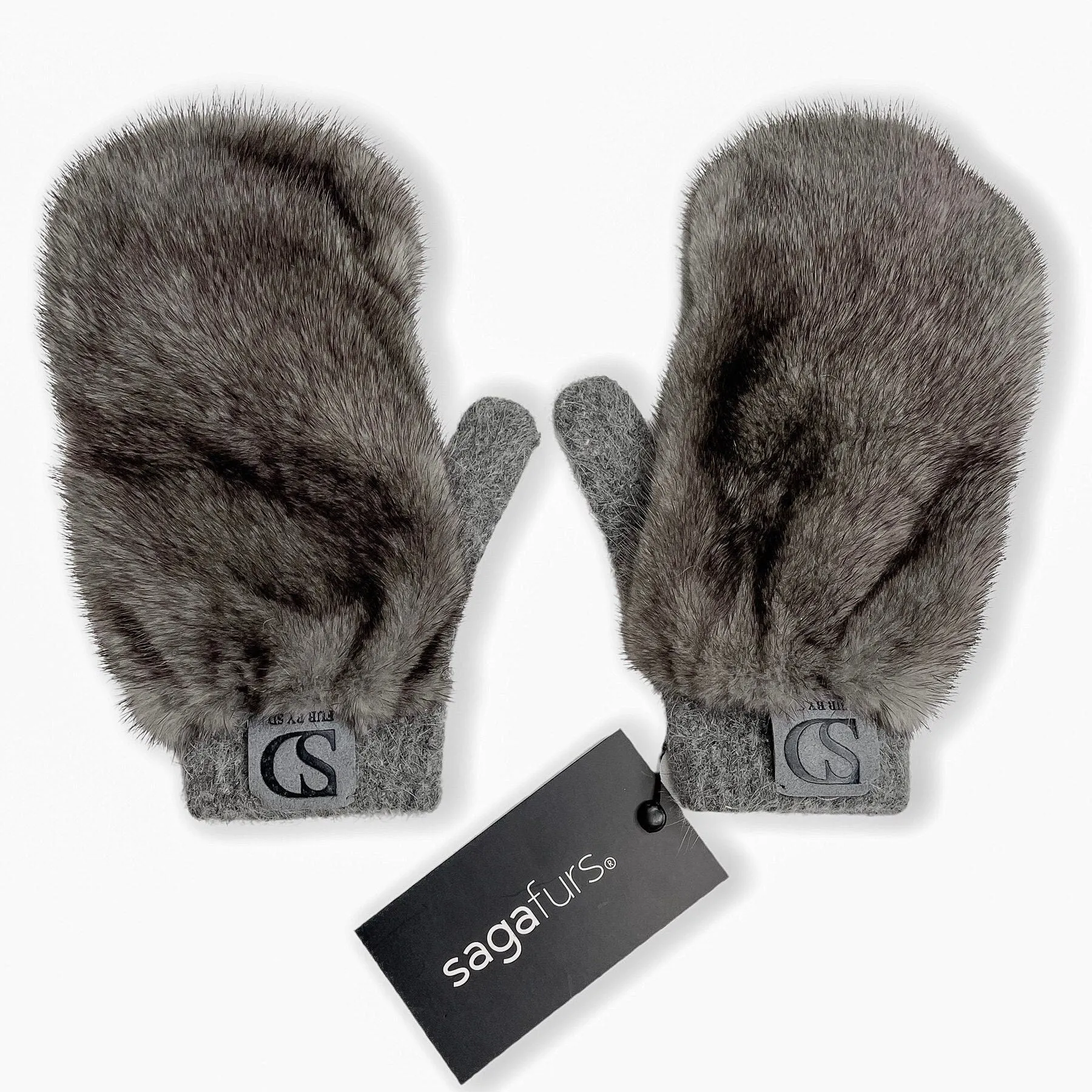 Flip Top Mink Fur Gloves