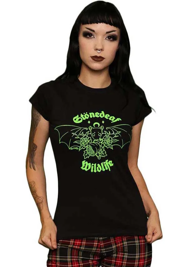 Fruit Friends [Green] | STONEDEAF CHARITY FITTED T-SHIRT