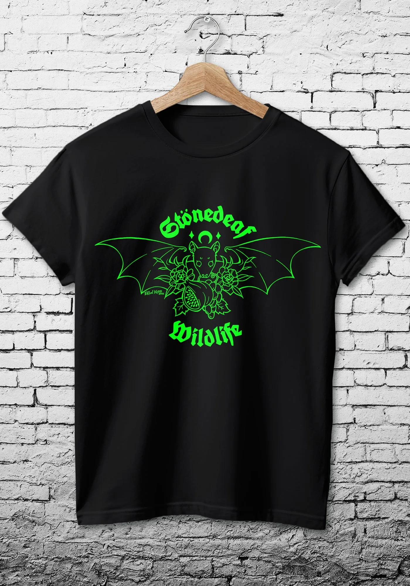 Fruit Friends [Green] | STONEDEAF CHARITY FITTED T-SHIRT