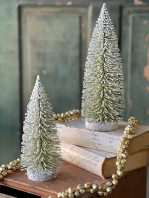 Glittering Snowbrush Tree | 9.5"