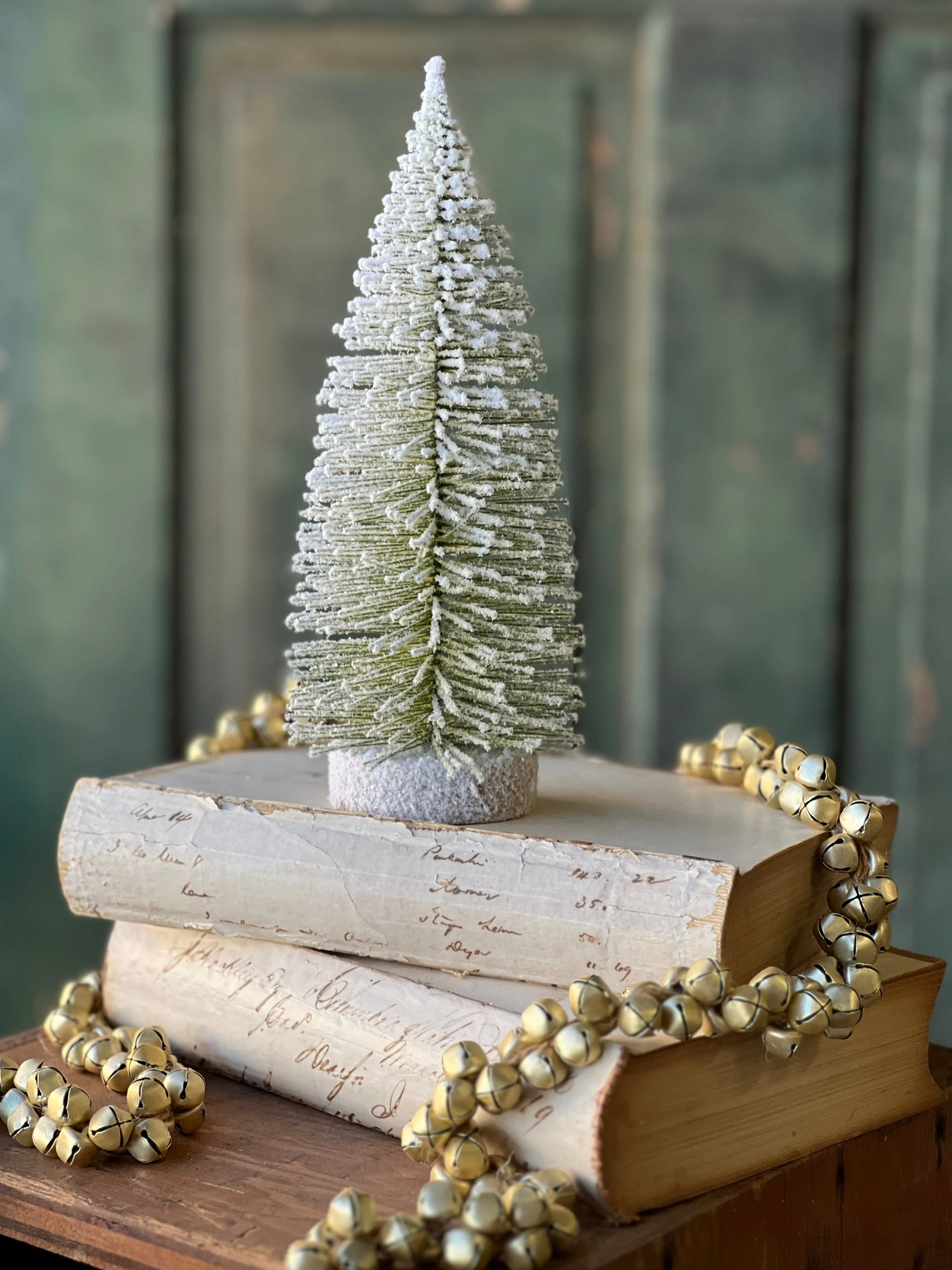 Glittering Snowbrush Tree | 9.5"