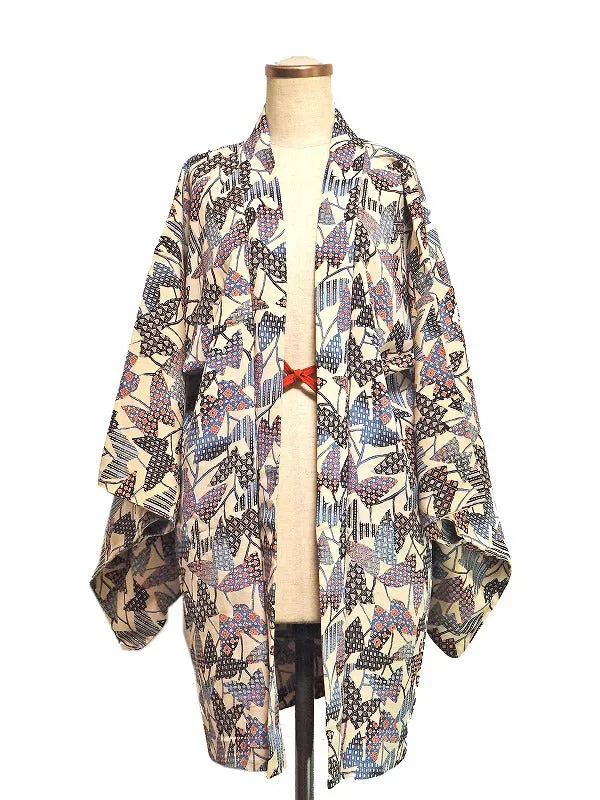 ha0068 haori - haorijJacket -   Japanese vintage jacket silk