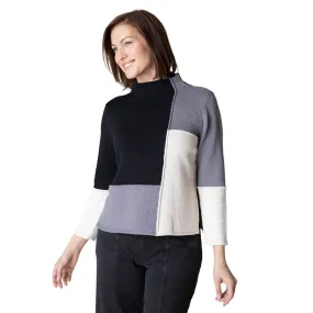 Habitat "Yin Yang" Colorblock Funnel Neck Pullover - 81254