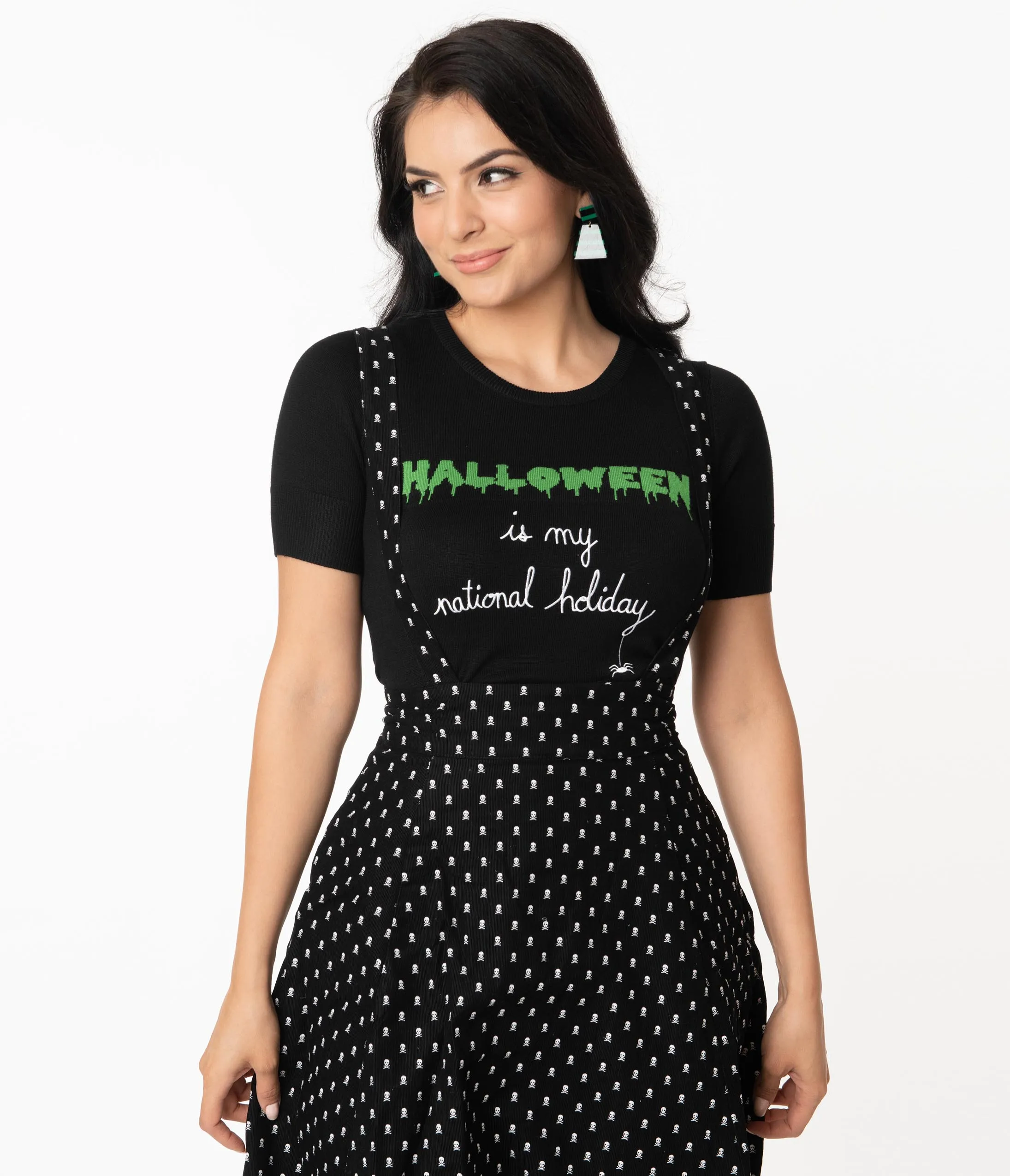 Hell Bunny Halloween Forever Knit Top