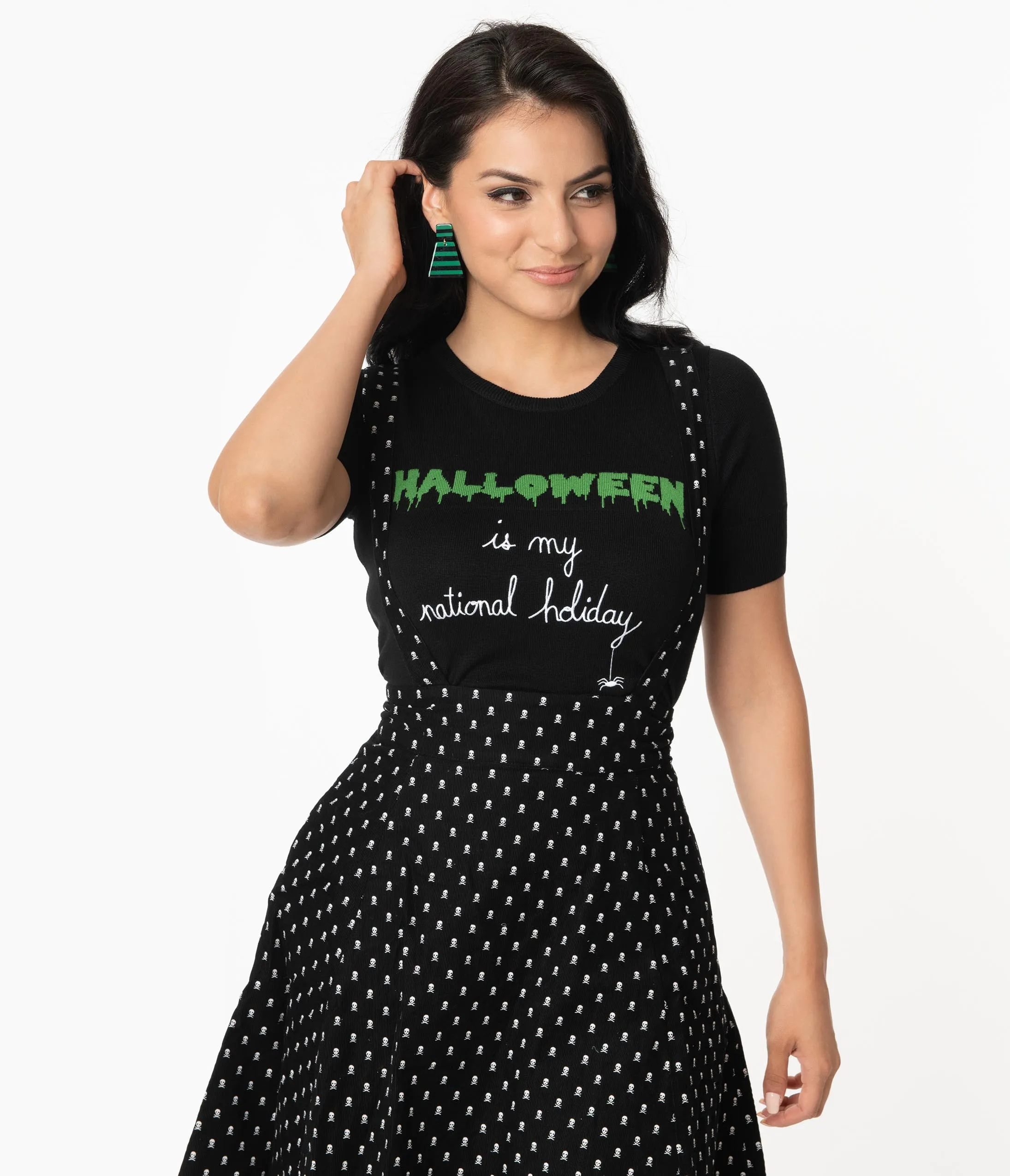 Hell Bunny Halloween Forever Knit Top