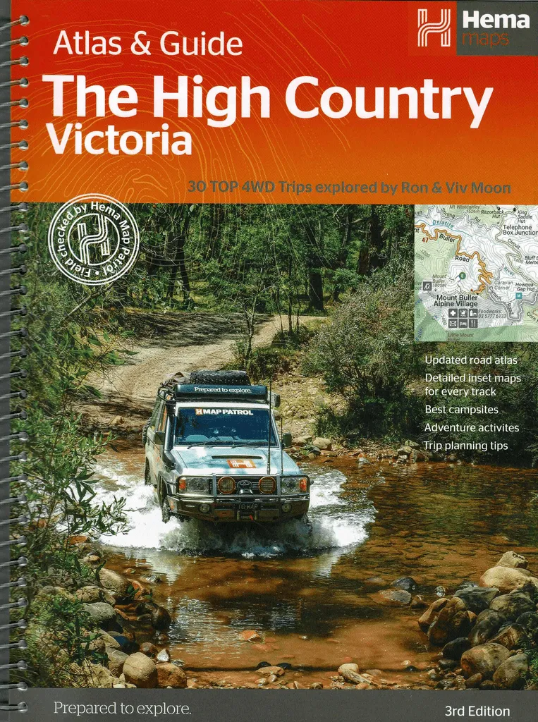 Hema The High Country, Victoria Atlas & Guide Map 3rd Edition