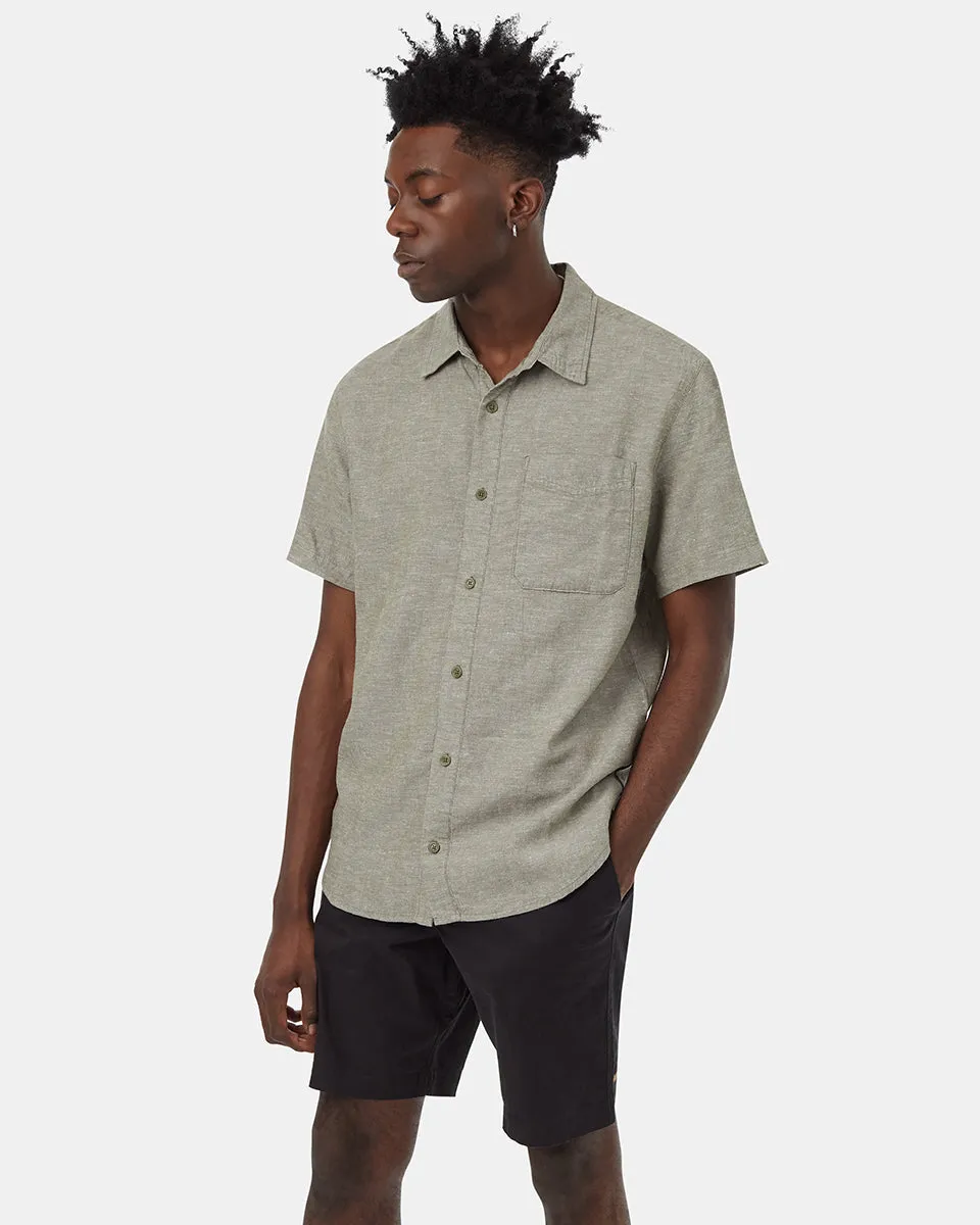 Hemp Button Front Shortsleeve Shirt