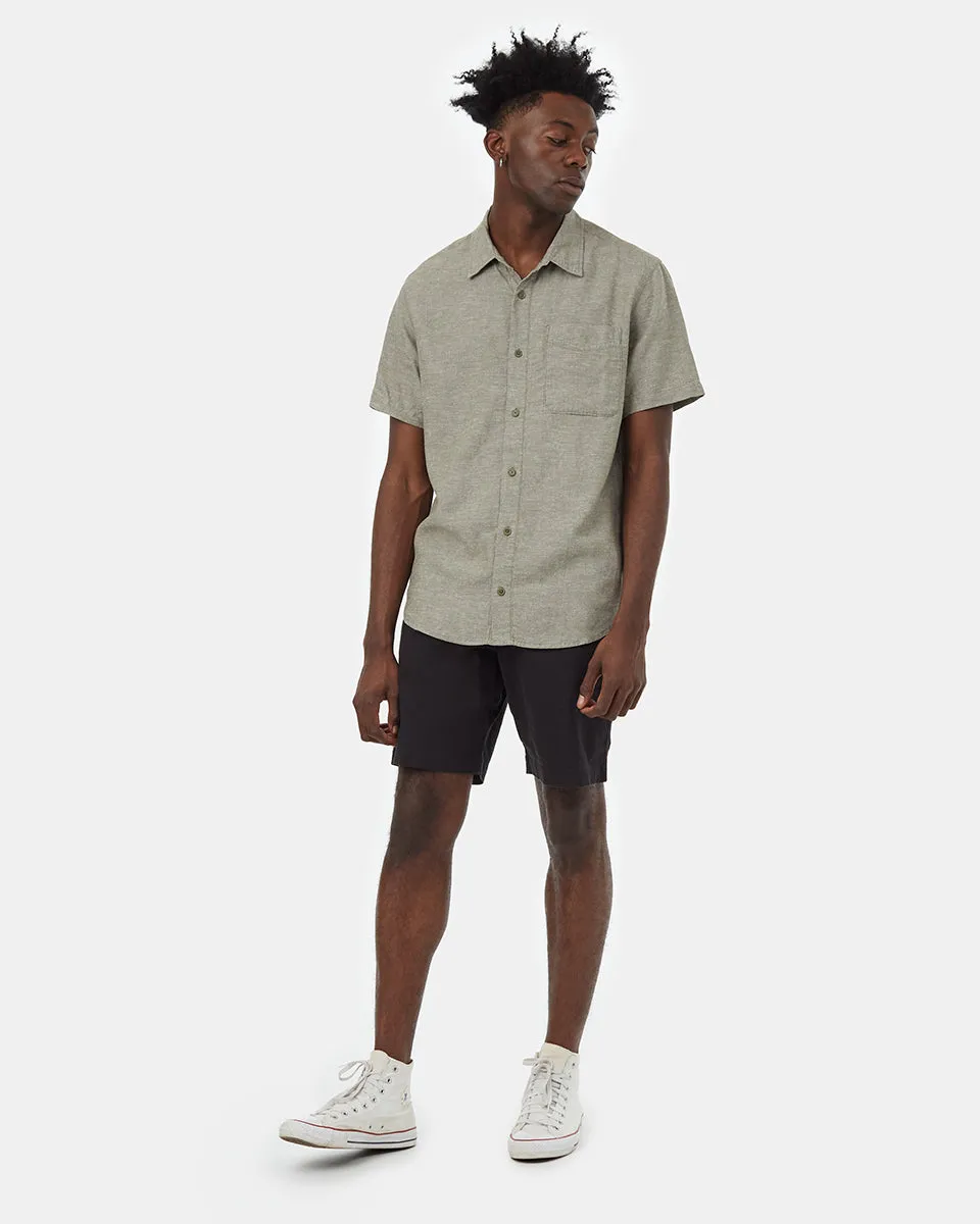 Hemp Button Front Shortsleeve Shirt