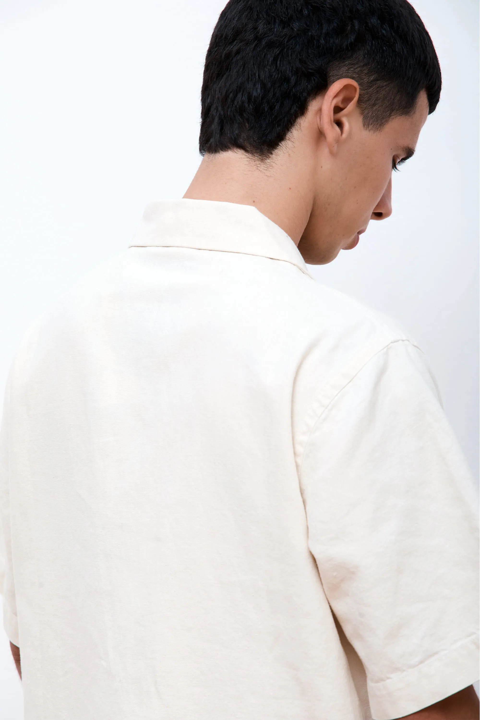 Hemp Camp Collar Shirt Ecru