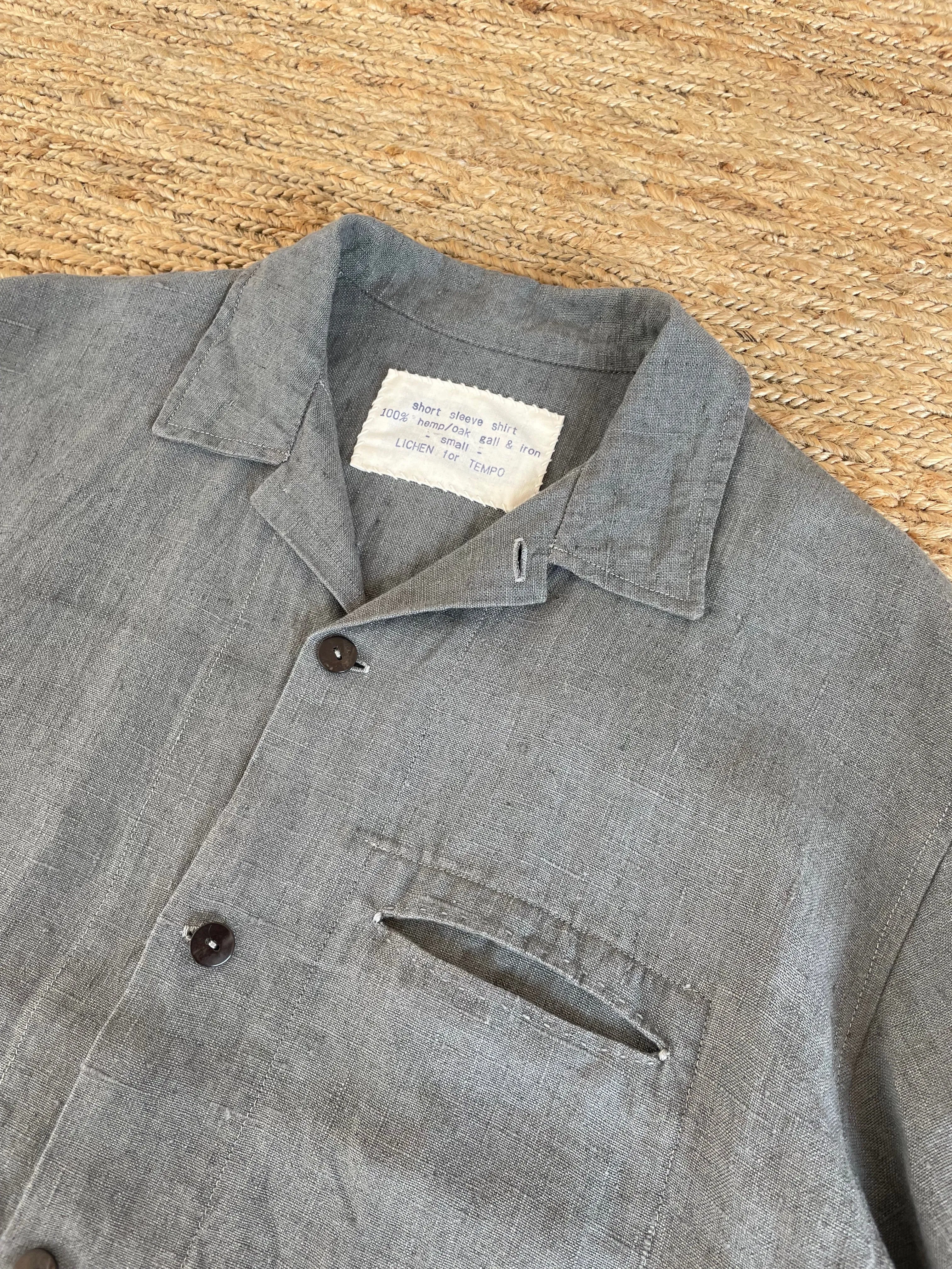 Hemp Long-sleeve Shirt | Oak Gall  & Iron Hand-dyed