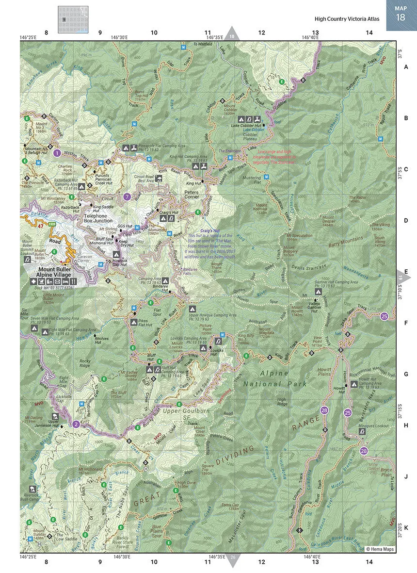 High Country Victoria Atlas & Guide Hema