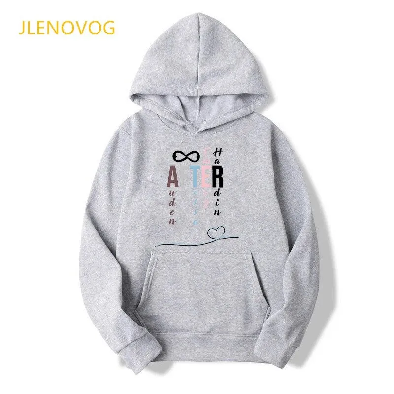 Hoodies Graphic Print T-Shirt Women Hoodies Clothing Long Sleeve Sweatshirt