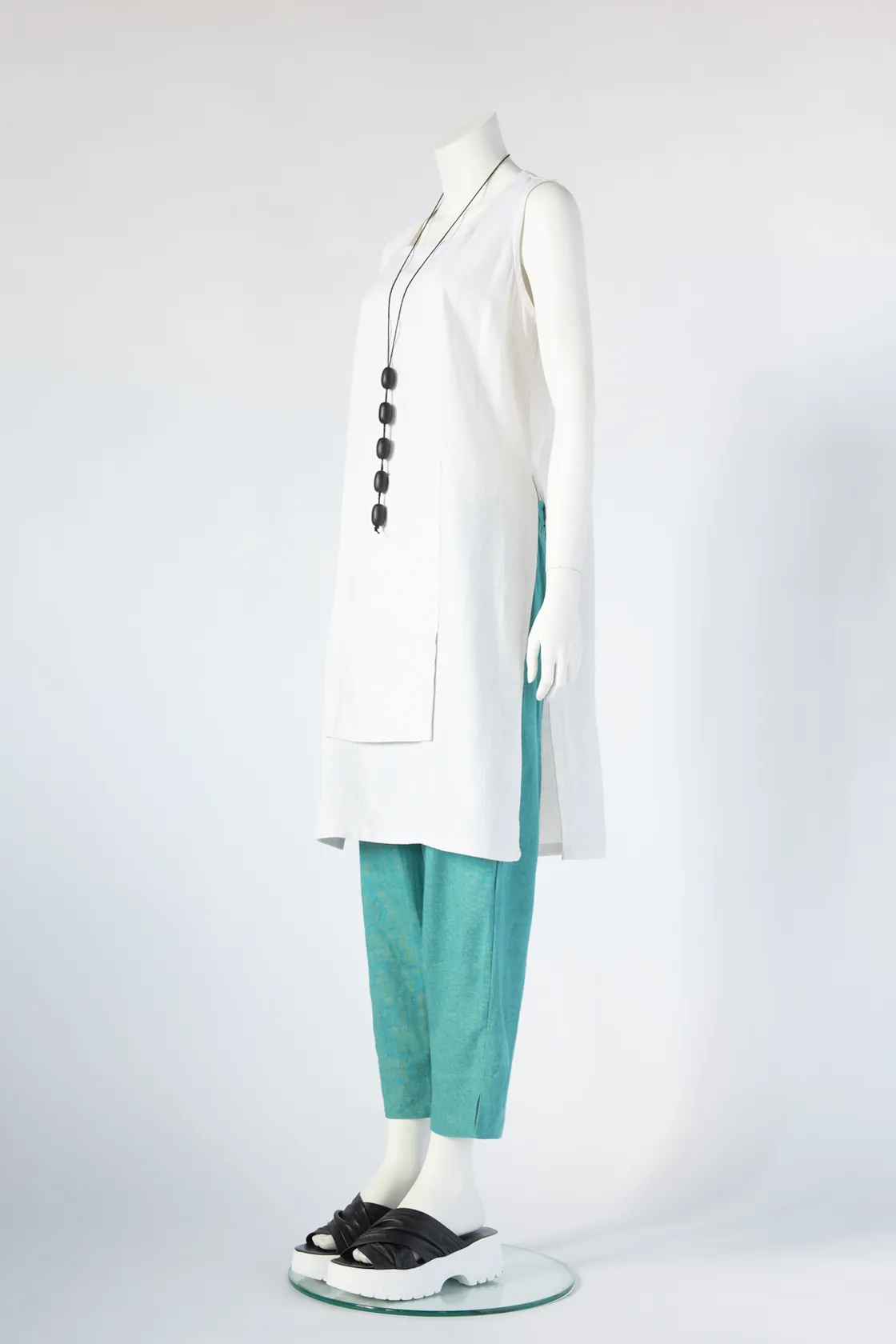 H.P. Tunic in White Roma