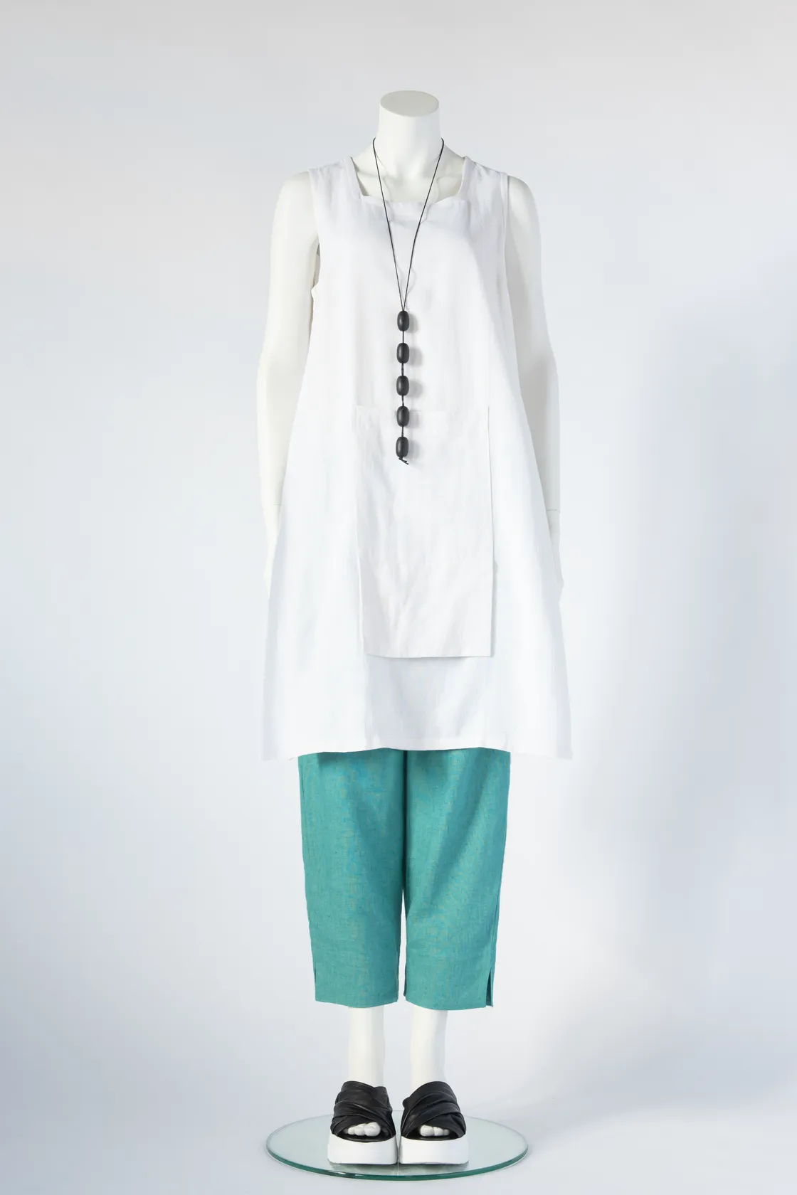 H.P. Tunic in White Roma