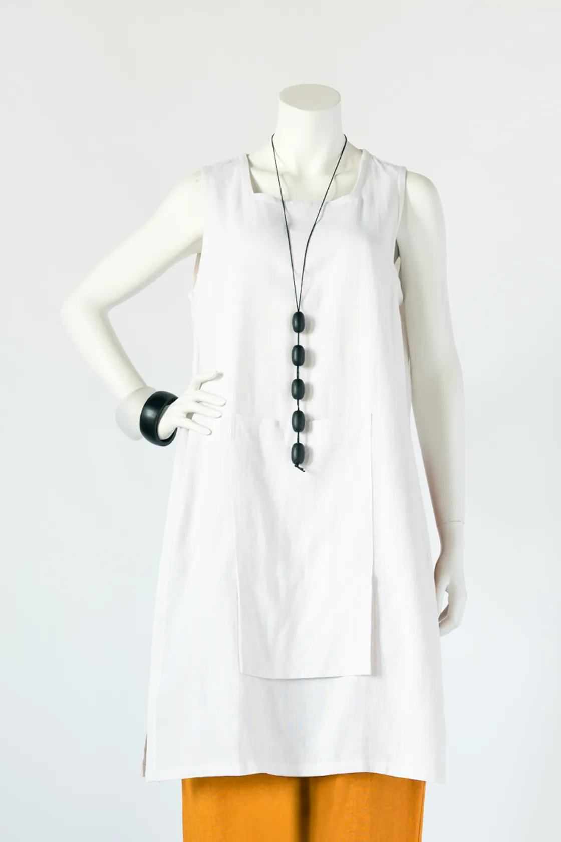 H.P. Tunic in White Roma