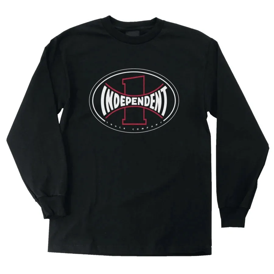 Independent ITC Span Long Sleeve Mens T-Shirt - Black