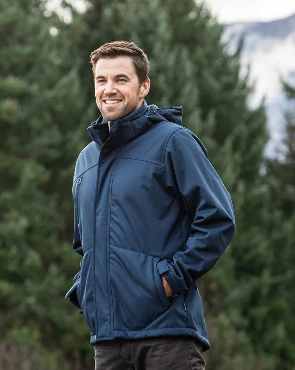 Jones Softshell Coat in Navy