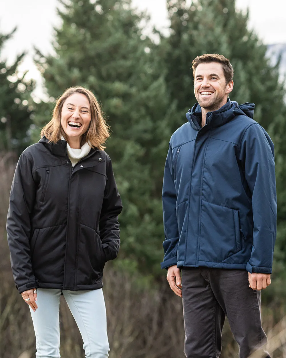 Jones Softshell Coat in Navy