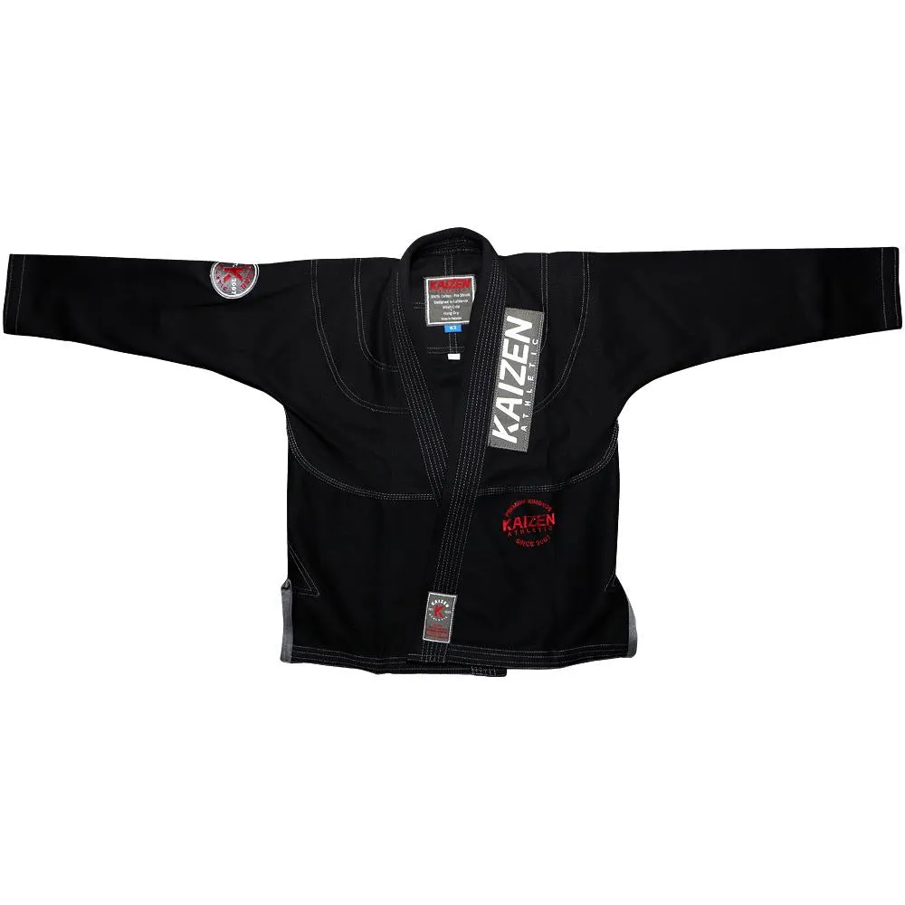 Kaizen Athletic Kid's Competitor Jiu Jitsu Kimono - BLACK (K000 ONLY)