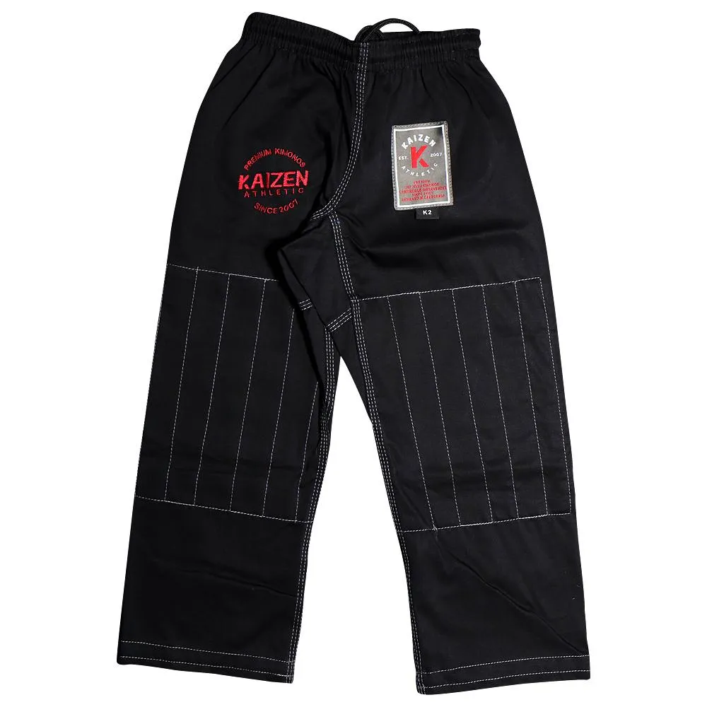 Kaizen Athletic Kid's Competitor Jiu Jitsu Kimono - BLACK (K000 ONLY)