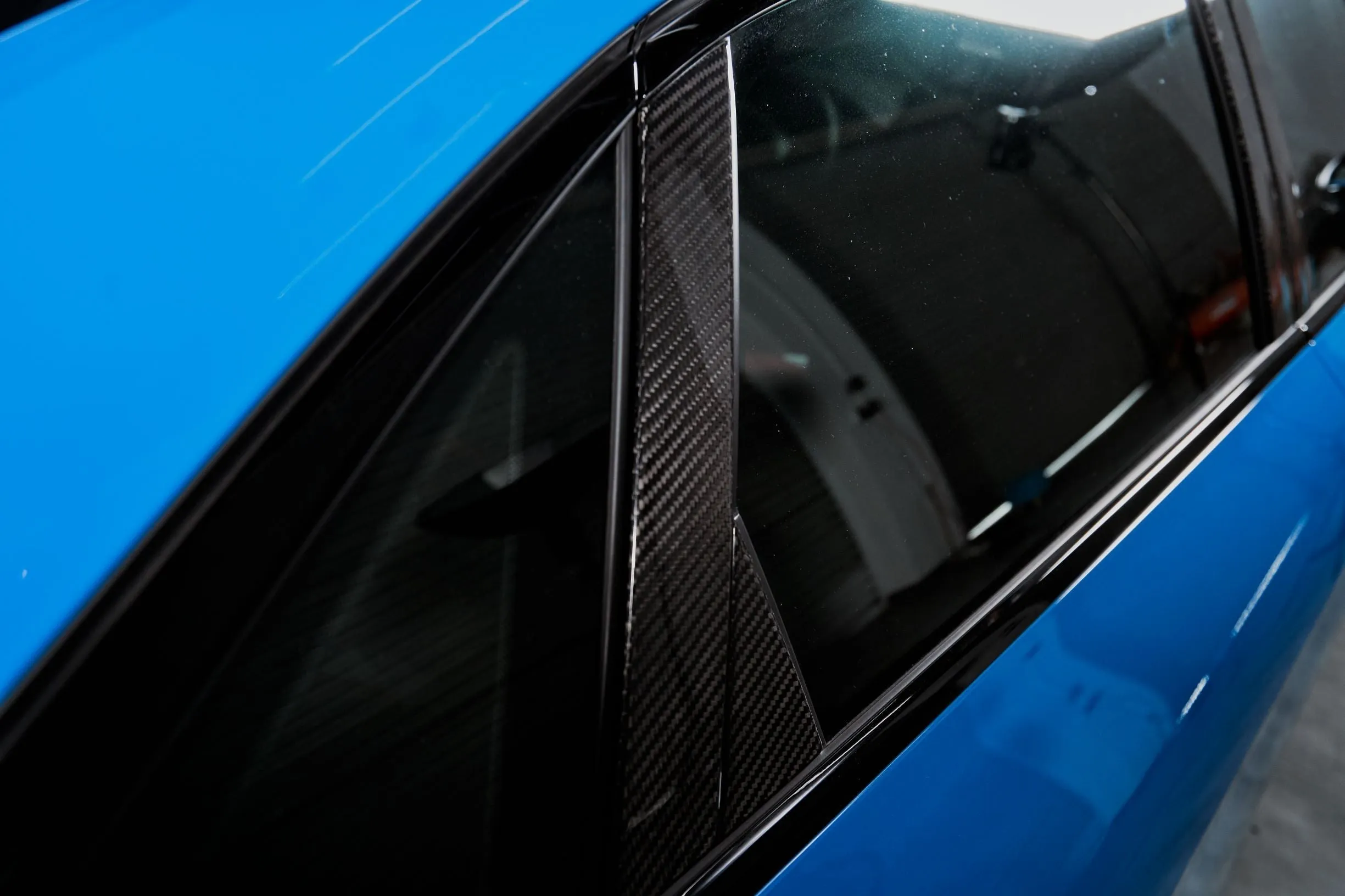 Karbel Carbon Dry Carbon Fiber Window Pillar Panel Trim Set for Audi S4 & A4 S Line 2020-ON B9.5