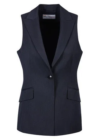 Ladies Longline Sleeveless Jacket