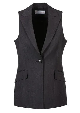 Ladies Longline Sleeveless Jacket