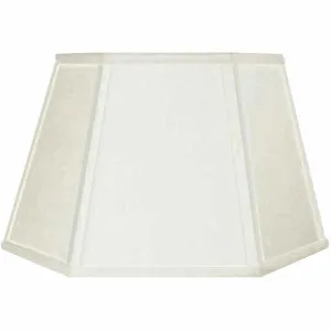 Large Linen Lamp Shades, White