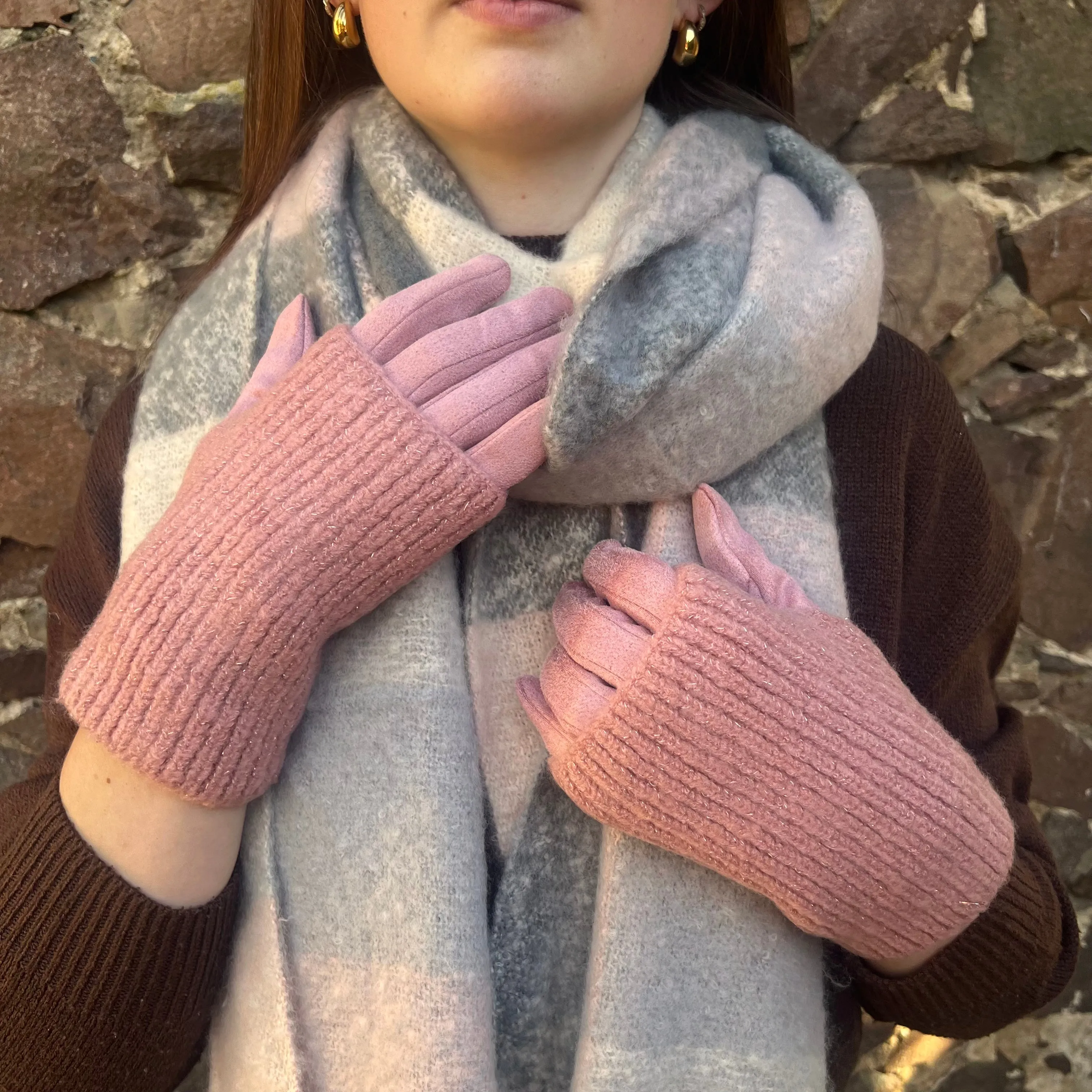 Layered Pink Gloves