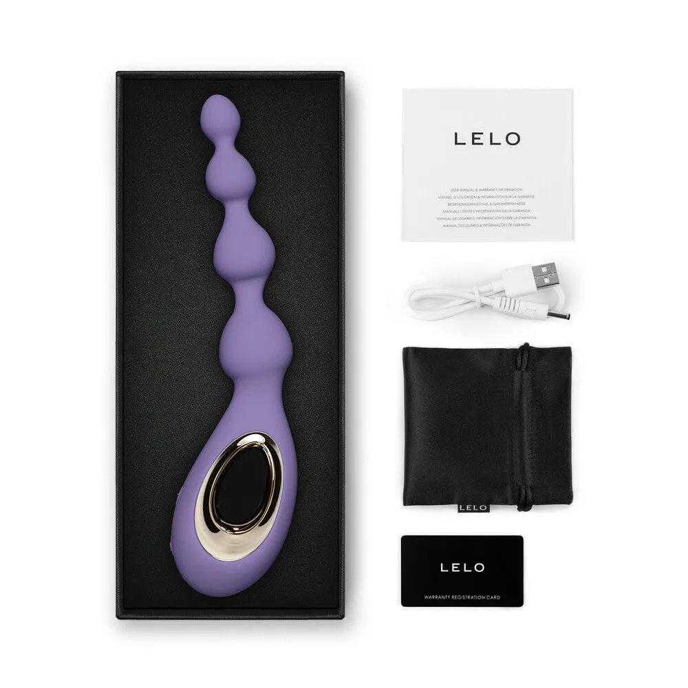 Lelo Soraya Beads Luxury Anal Massager Violet Dusk