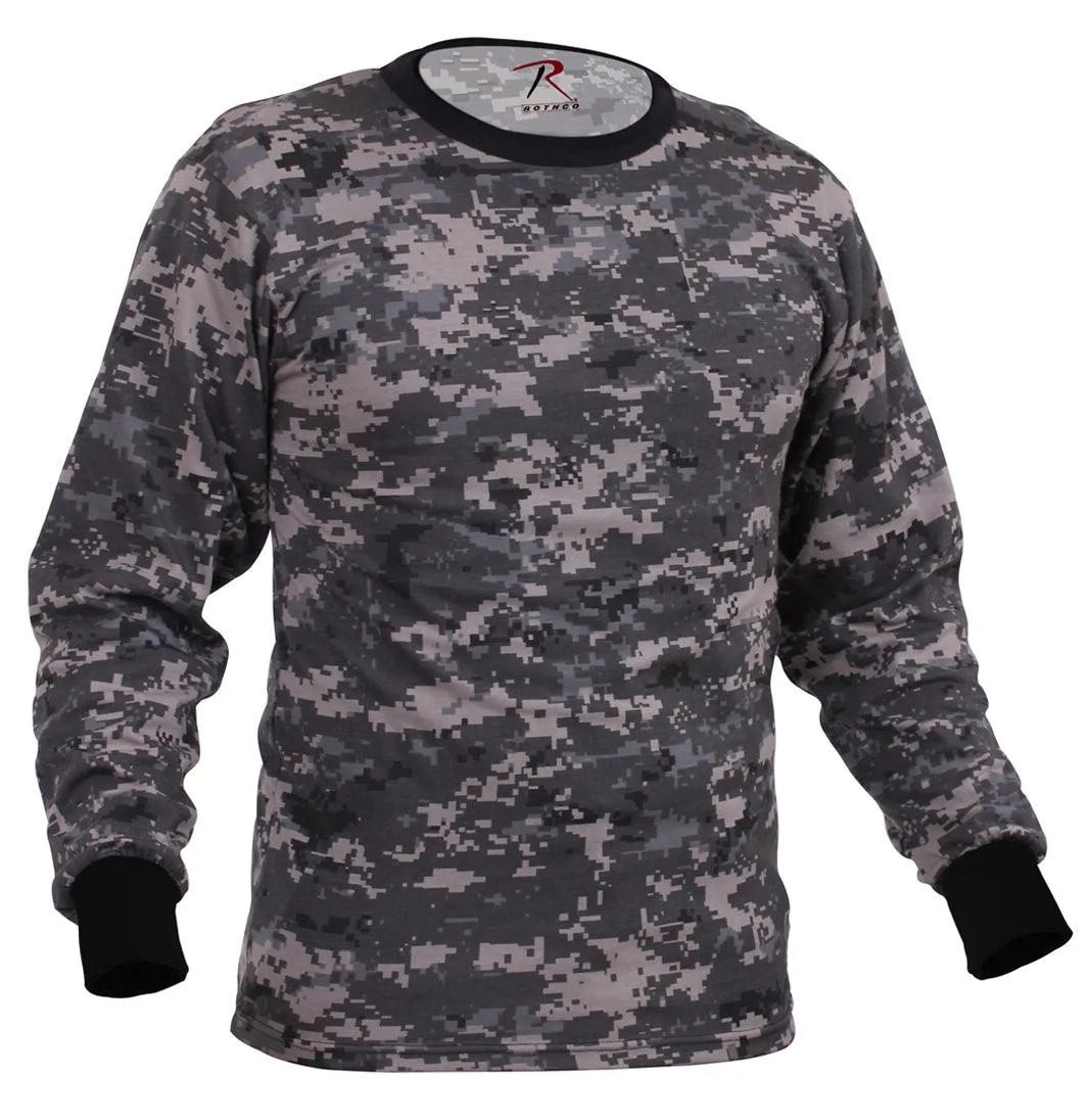 Long Sleeve Digital Camo T-Shirt