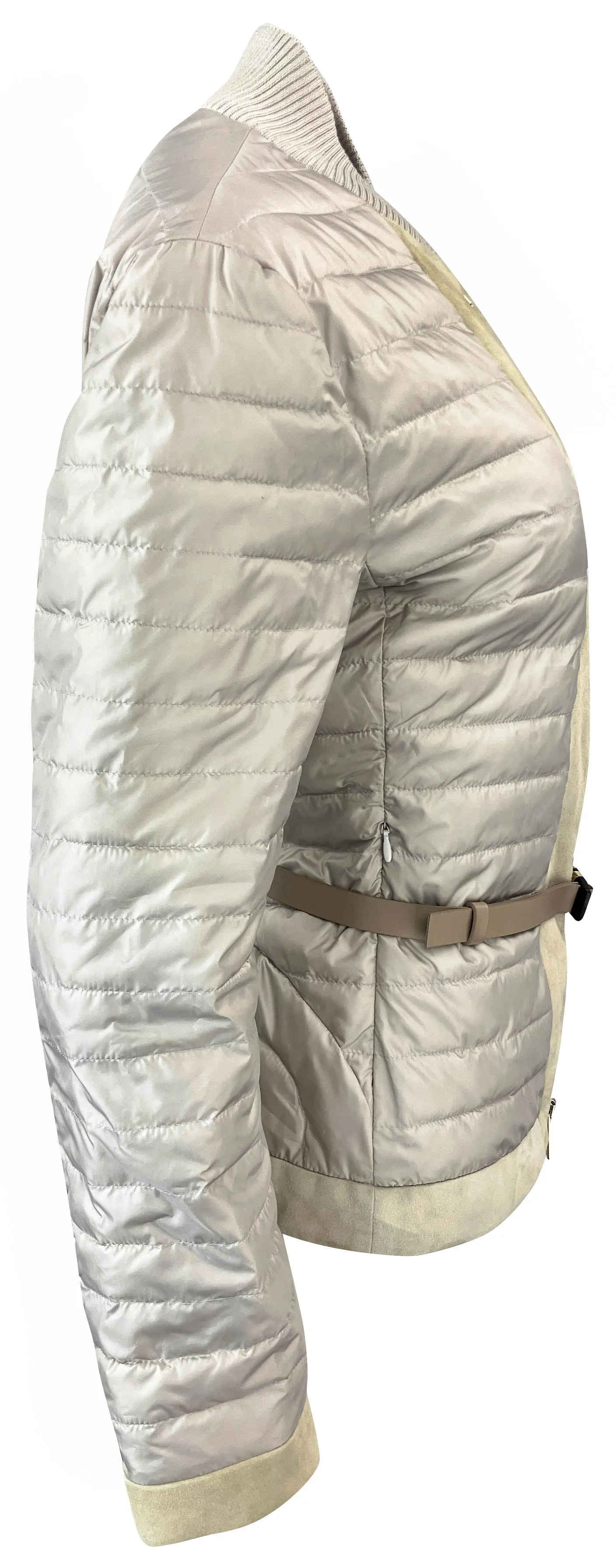 Lorena Antoniazzi Light Padded Jacket in Taupe