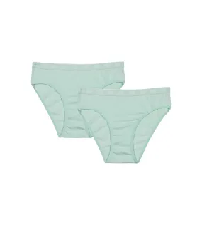 Lot de 2 culottes filles en coton bio Bleu Pastel Dim Skin Care