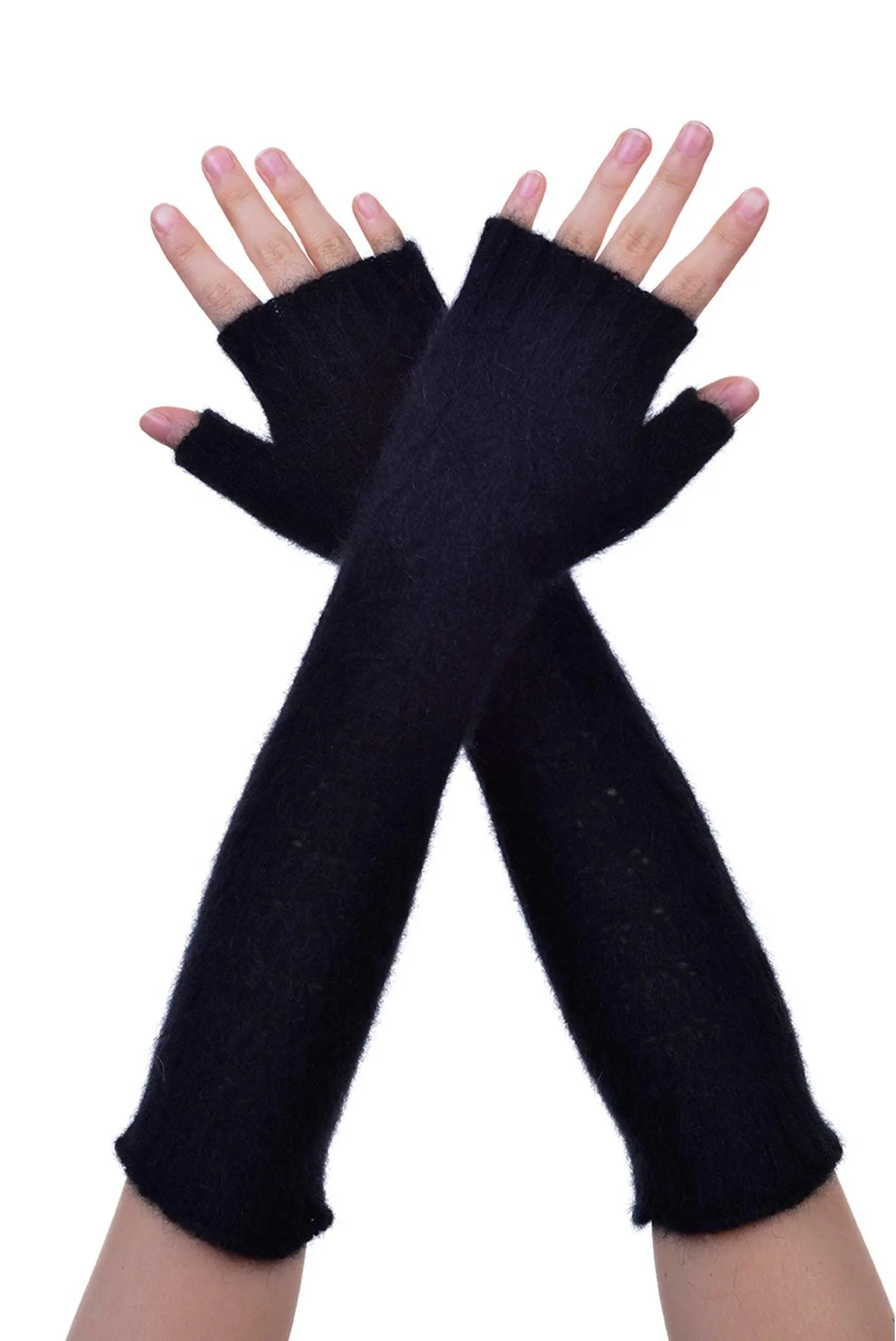 McDonald - Merino Wool & Possum Fur Long Fingerless Glove