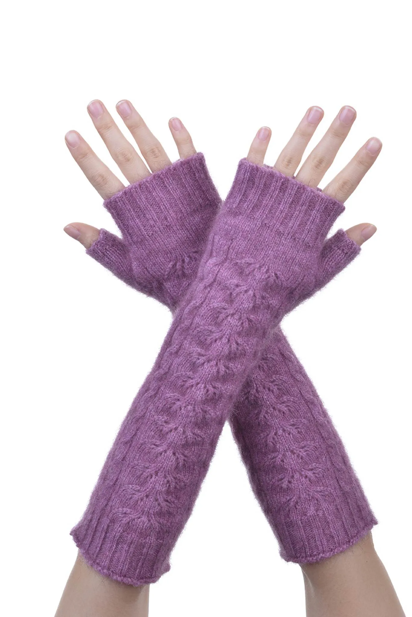 McDonald - Merino Wool & Possum Fur Long Fingerless Glove