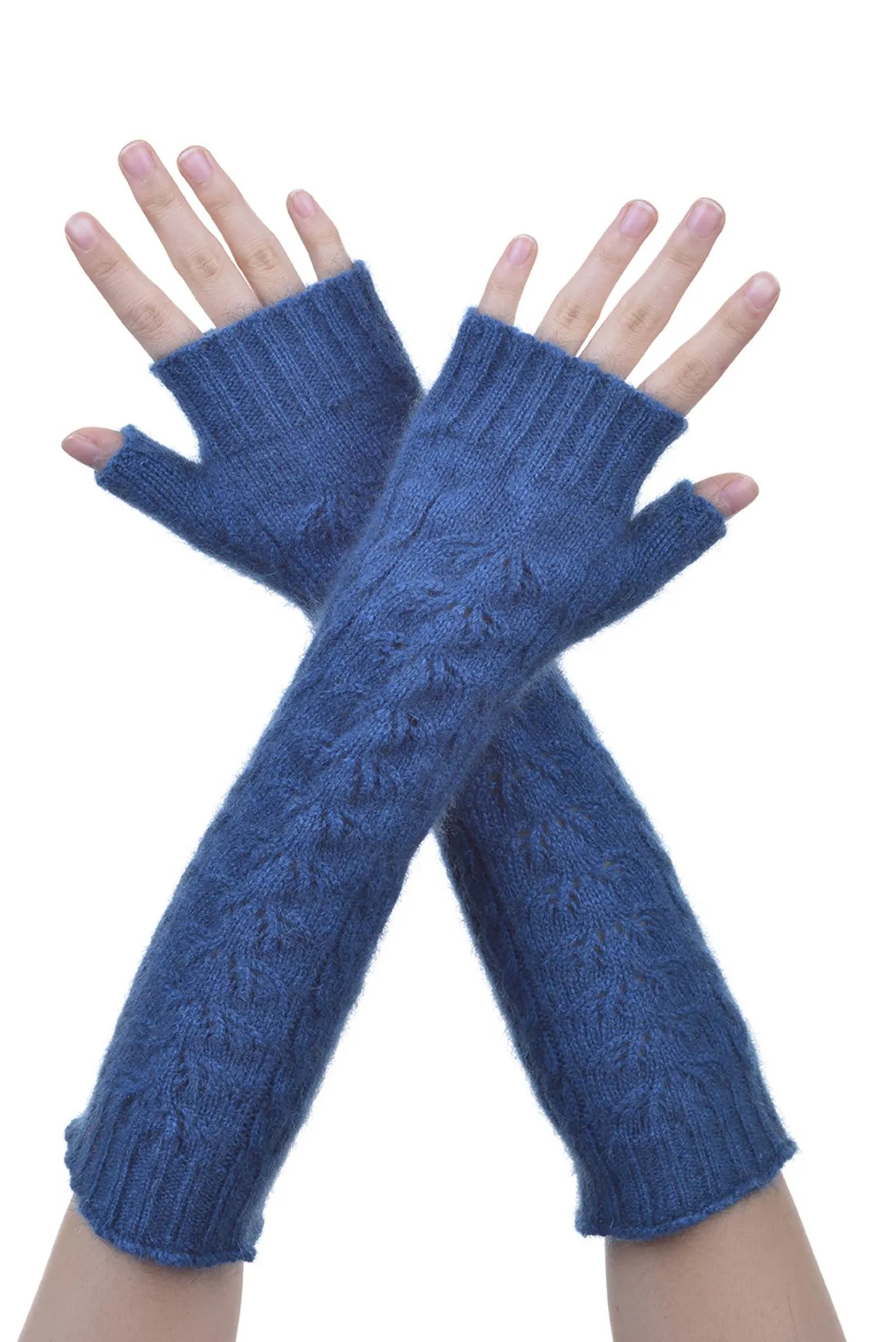 McDonald - Merino Wool & Possum Fur Long Fingerless Glove