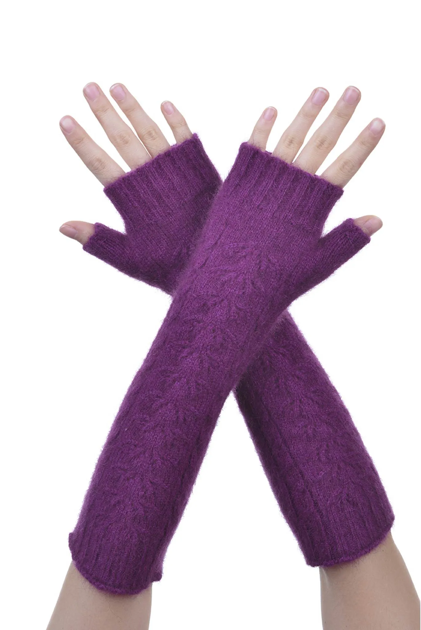 McDonald - Merino Wool & Possum Fur Long Fingerless Glove