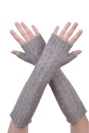 McDonald - Merino Wool & Possum Fur Long Fingerless Glove