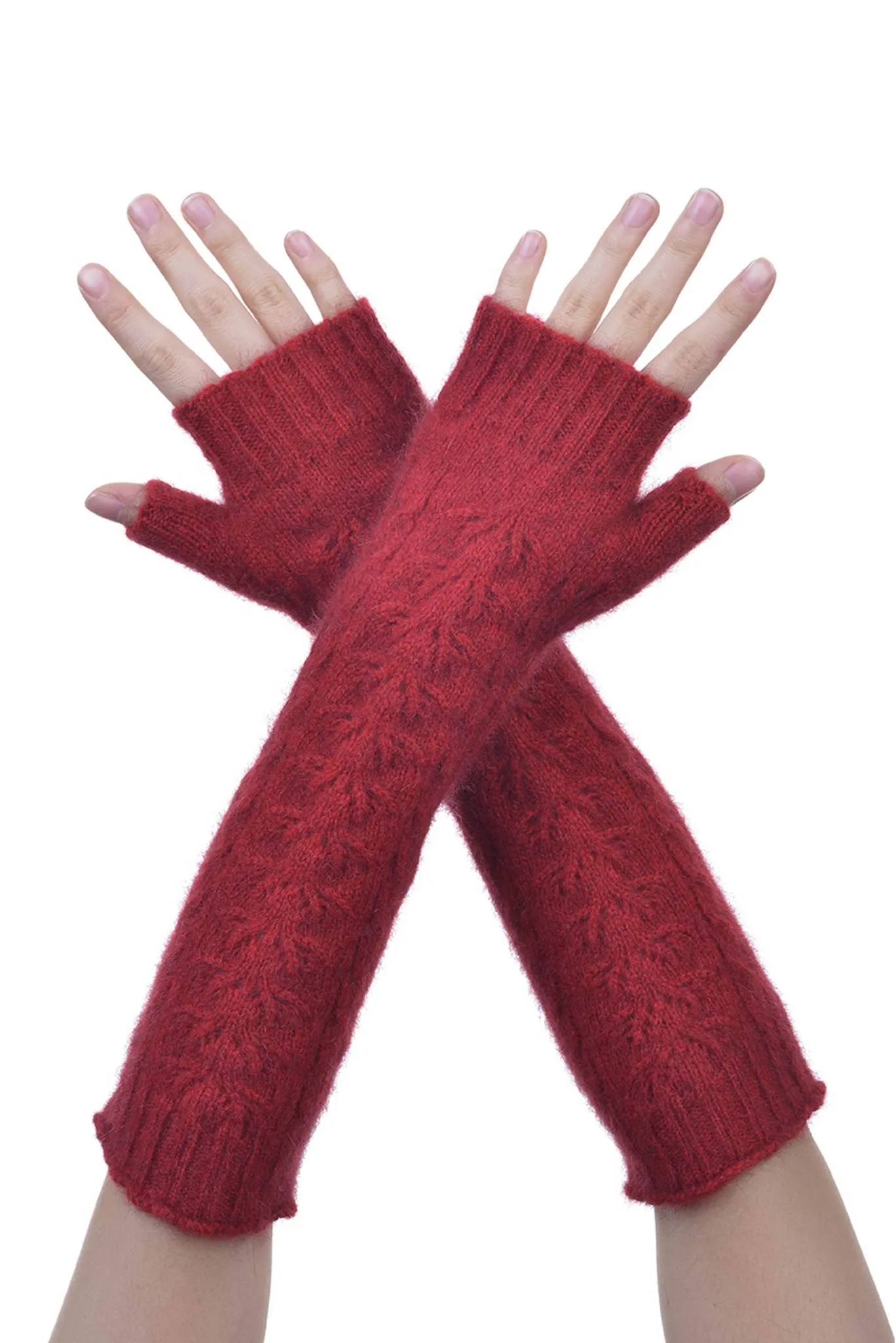 McDonald - Merino Wool & Possum Fur Long Fingerless Glove