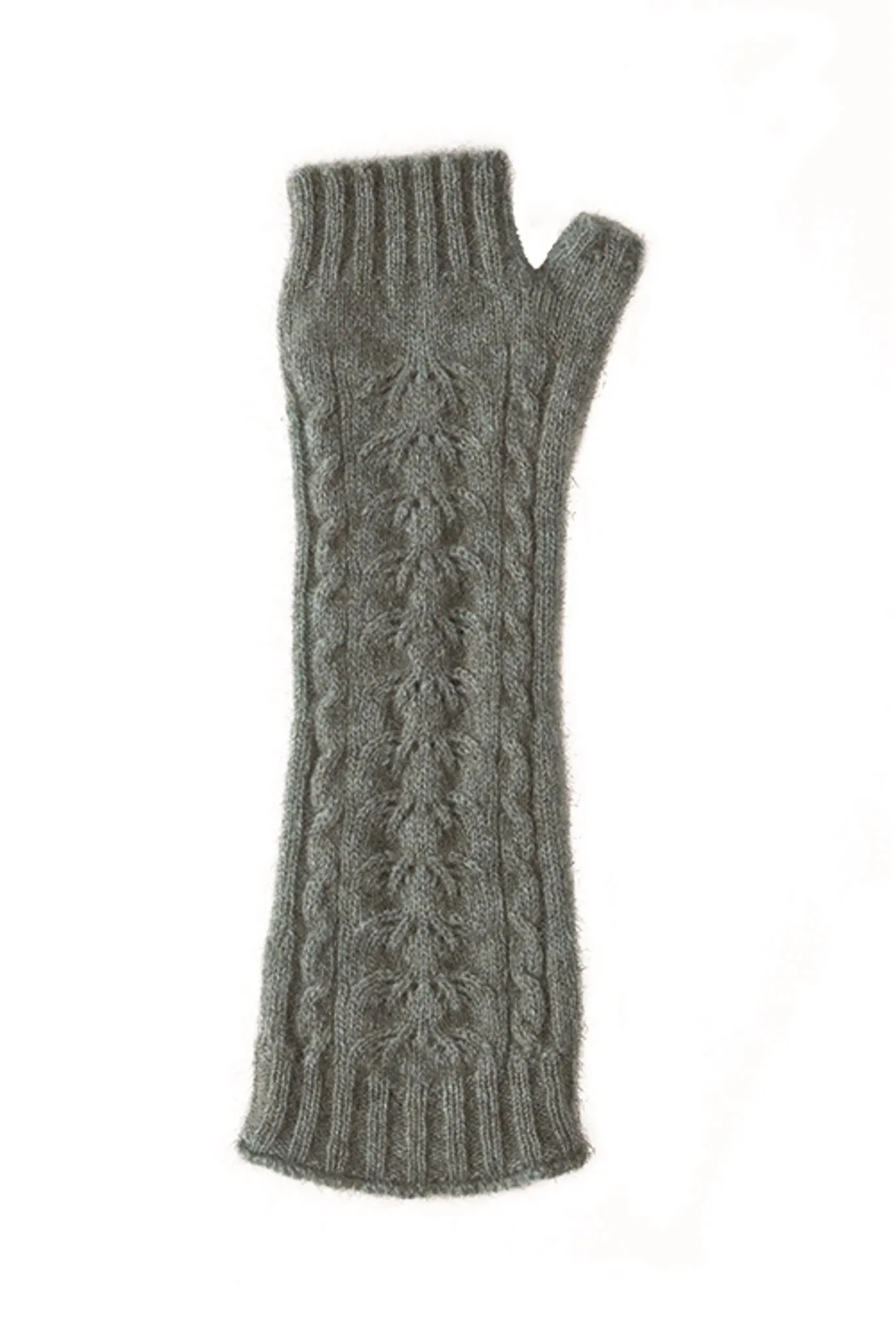 McDonald - Merino Wool & Possum Fur Long Fingerless Glove